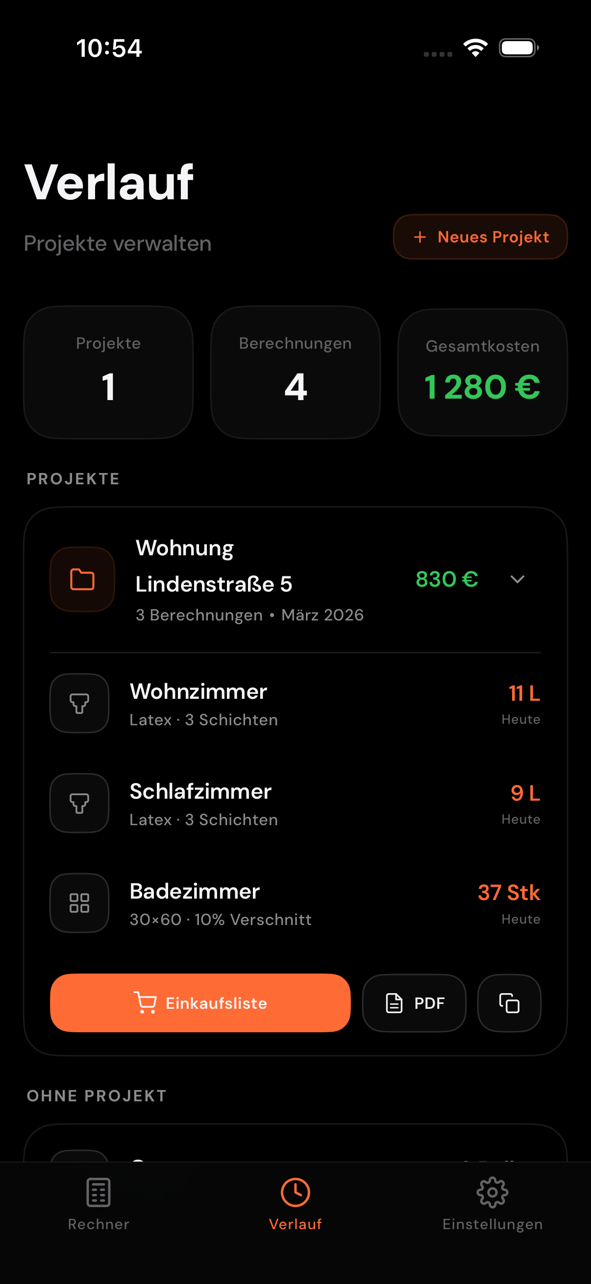 Einkaufsliste